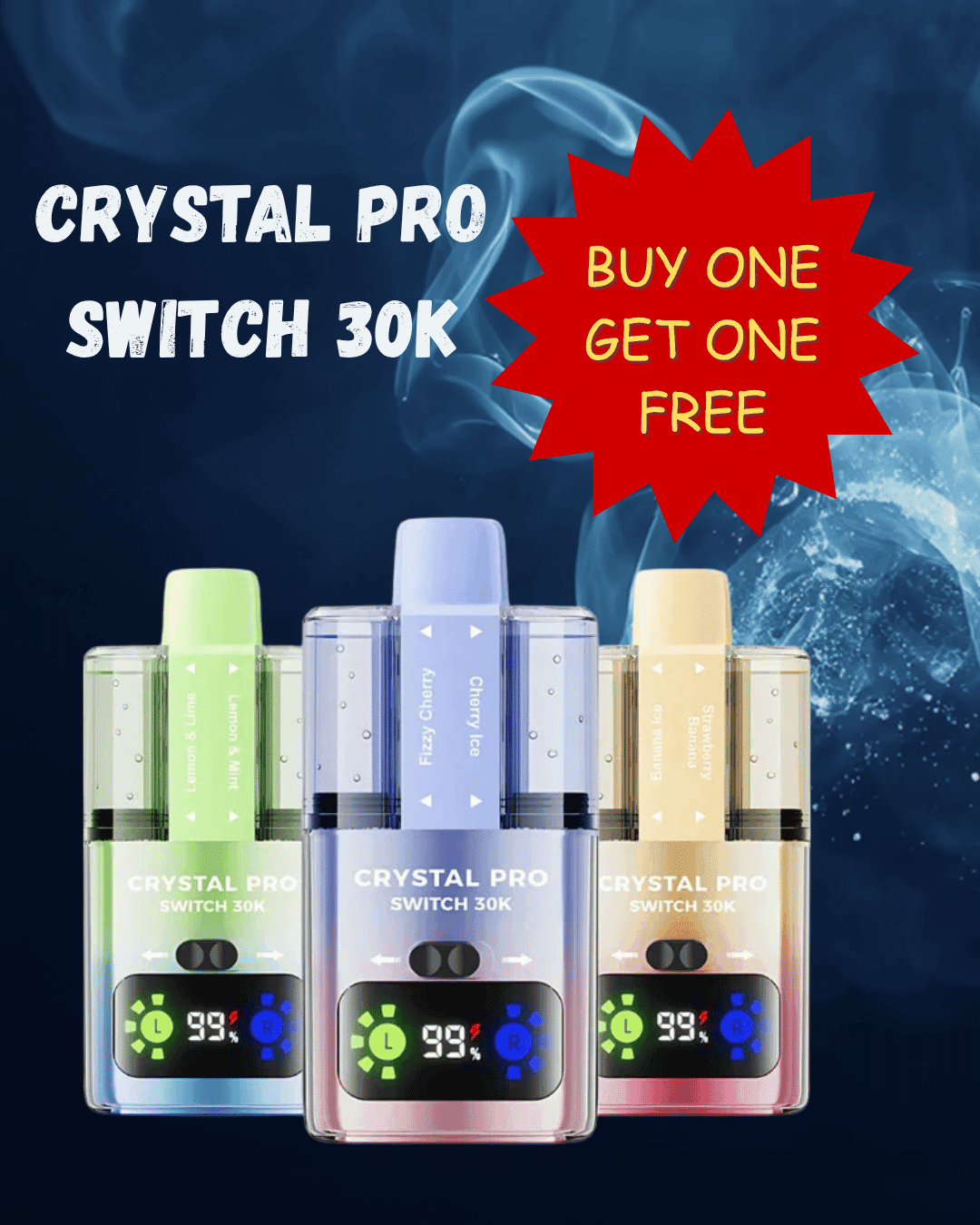 Crystal pro switch 30k prefilled pod vape kit