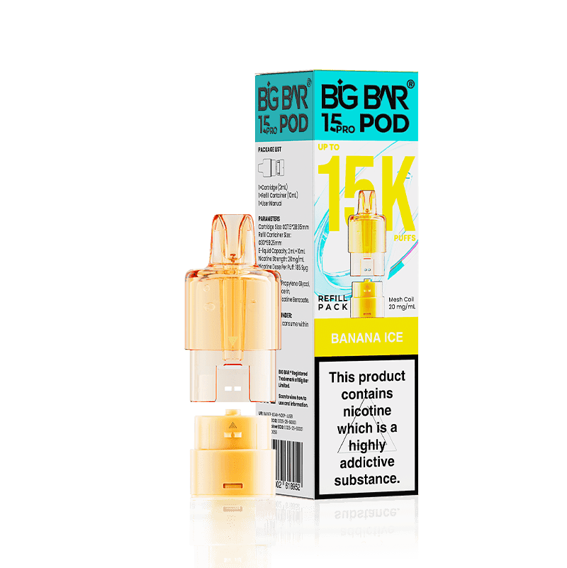 Big bar 15k prefilled pod replacement pod