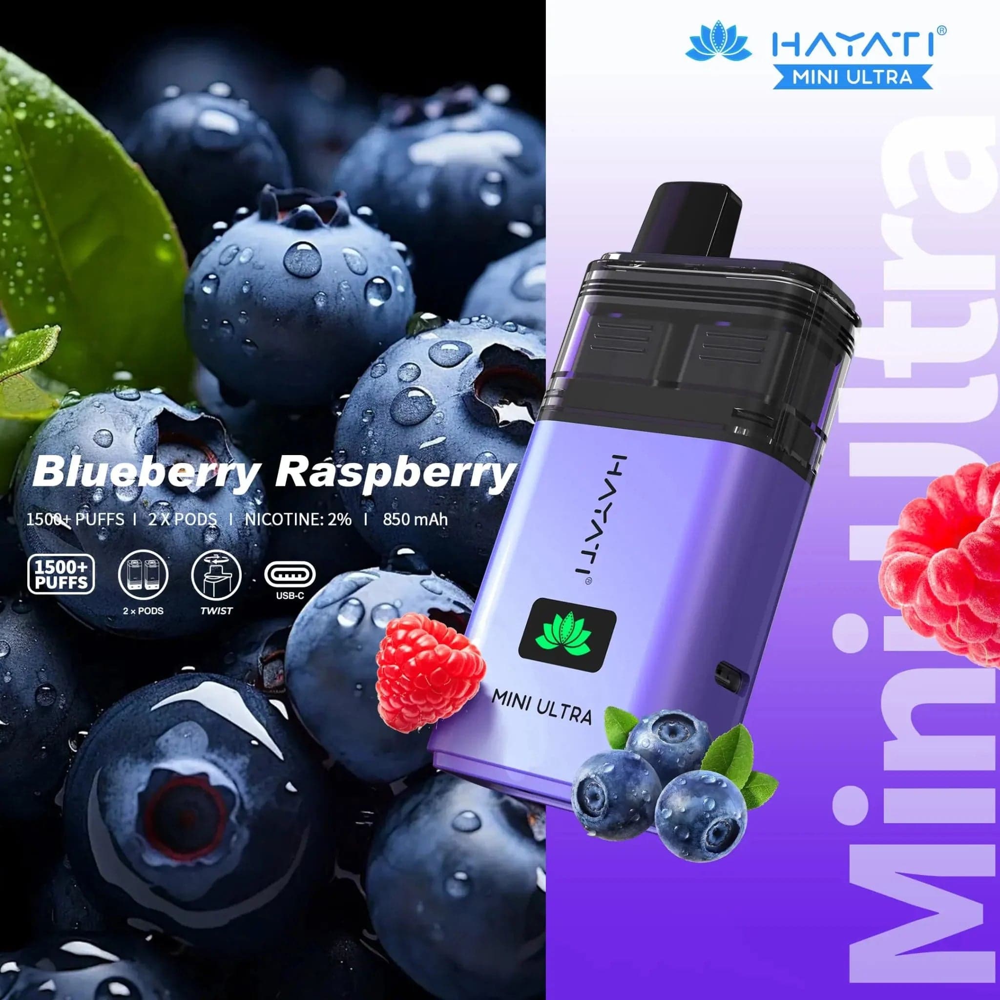 Hayati Mini Ultra 1500 Puffs Vape Kit