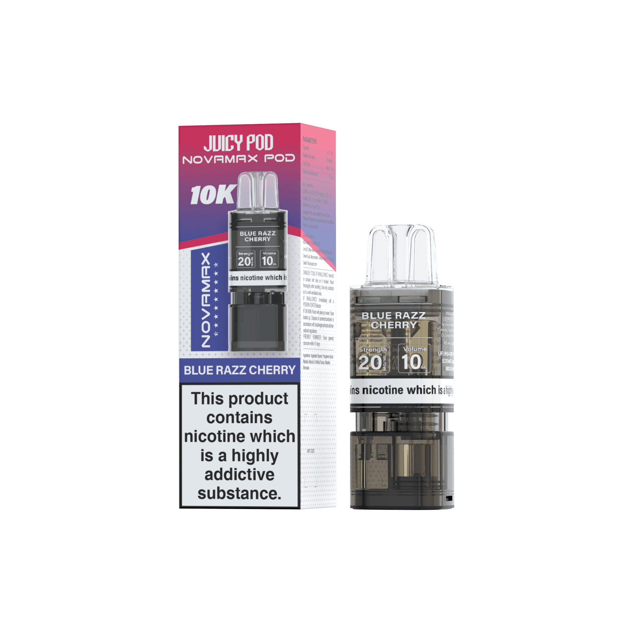 juicy pod novamax 10k prefilled replacement pod